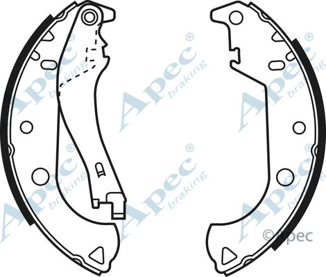 APEC BRAKING Комплект тормозных колодок SHU642